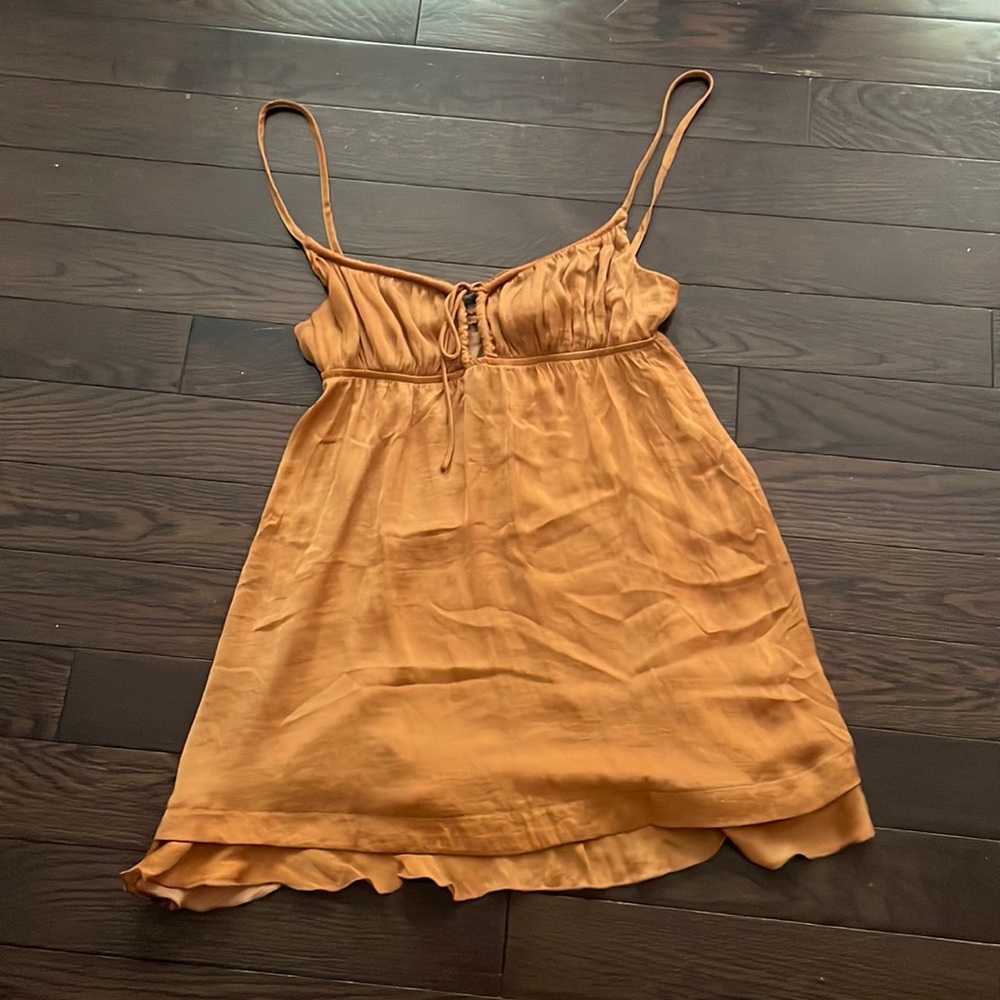 Princess polly rust babydoll dress
